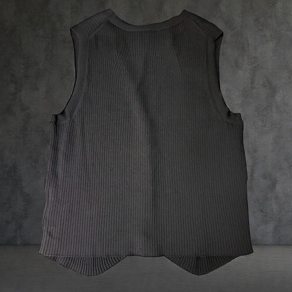 Anne Klein Black Ribbed Tank Top - Picture 8 of 8